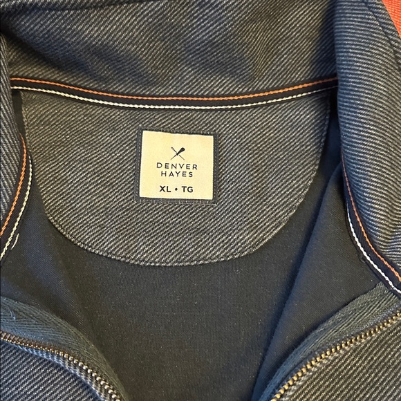 Denver Hayes Men's NWOT Navy 1/4 Zip-Up Sweater US XL - Picture 2 of 6